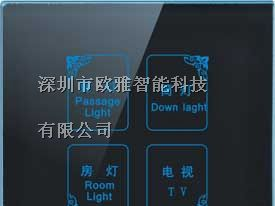 供应欧雅OY-CM-604印花四路触摸开关