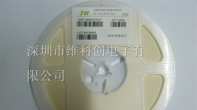 供应电感 原装JW JWCI1608H27NJT 0603 27NH J