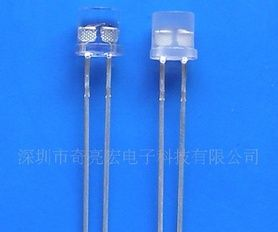 led发光二极管F5平头有边单闪红