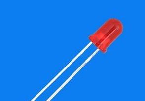 圆头5MM长脚高亮红发红LED