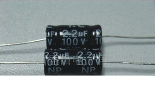 卧式(轴向)无极性电解电容 4.7UF 100V