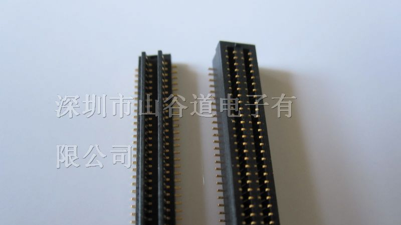 供应0.8双槽BTB连接器公座，可下载图纸