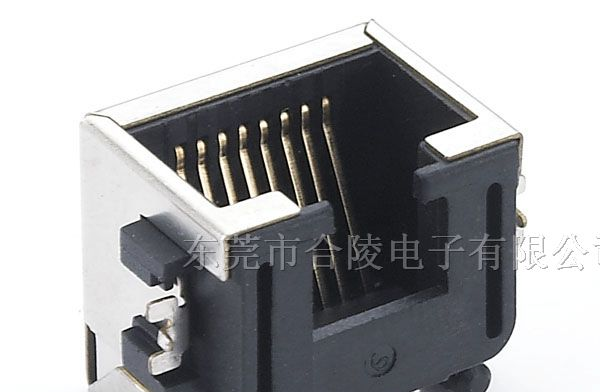 供应沉板式SMT型RJ45网络接口 下沉贴片式RJ45母座