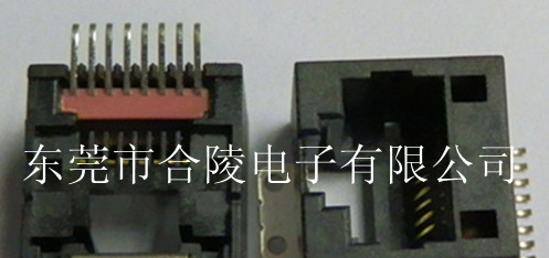 供应180度RJ45 SMT网络接口 立式贴片式RJ45插座