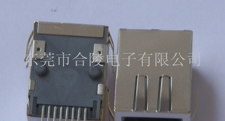 供应无灯带弹RJ45网络插座SMT带变压器接口