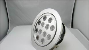 新款热门LED12X1W万向转动天花灯 筒灯