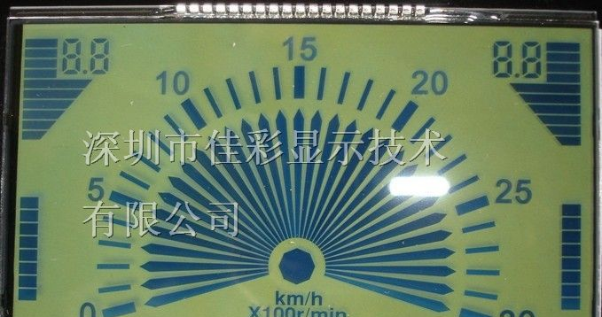 供应深圳LCD生产汽车仪表 电动车里程表用LCD液晶屏