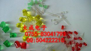 Φ10 F10 LED紫色 高亮 发光二极管 10MM 白发紫