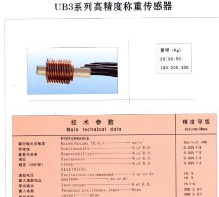 供应日本Yamato传感器|UB3秤重传感器