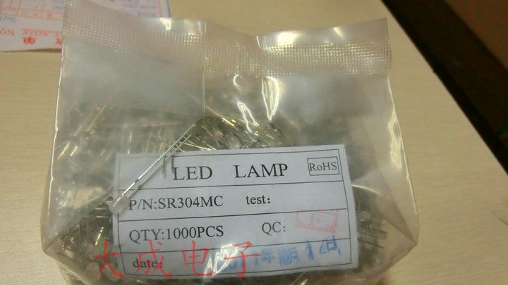 Φ3 F3 LED绿色 发光二极管 3MM 雾状 白发绿 绿发绿