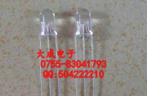 Φ5 F5 LED 发光二极管 5MM 红蓝双色 共阴 透明 雾状