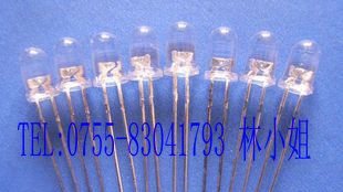 Φ5 F5 LED白色 高亮 发光二极管 5MM 白灯