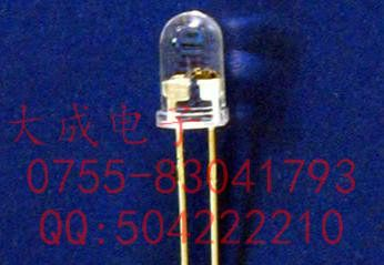 Φ8 LED黄色 发光二极管 8MM 白发黄 透明 雾状