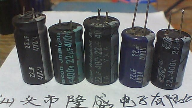 供应原装进口拆机电解电容400V22UF  体积均有，质量稳定