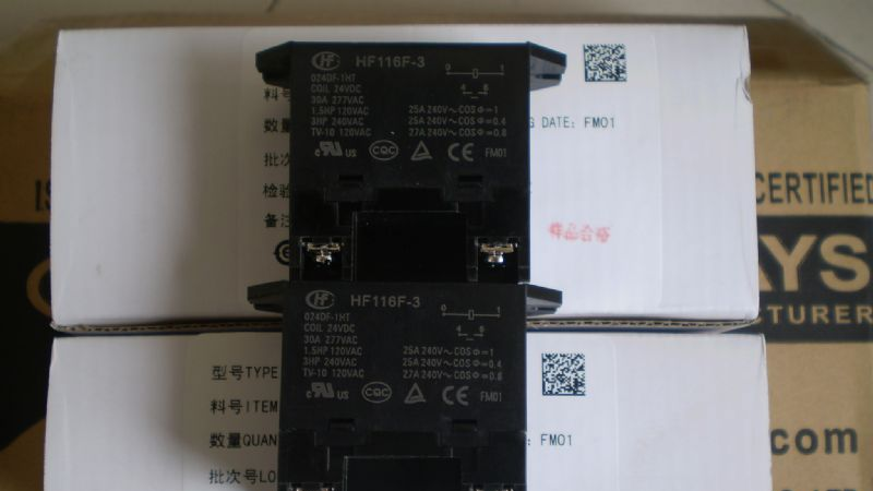 供应宏发继电器HF116F-3/024DF-1HT