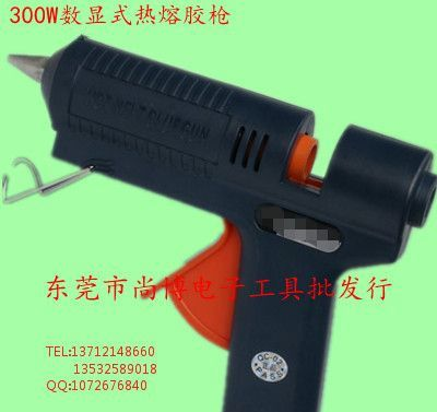 数显胶枪，300W数显式热熔胶枪，300W数显可调温胶枪，大功率数显胶枪