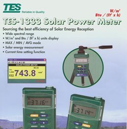 广州Tes-1333R太阳能功率表--台湾泰仕太阳能检测仪