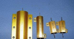 供应东莞深圳佛山中山RX24黄金色铝壳电阻5W-1000W