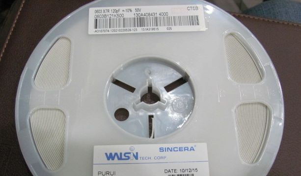 代理华新贴片电容0805 334K 330NF X7R 10% 25V 50V