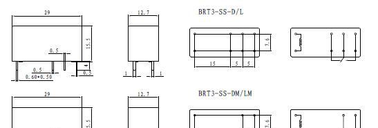 供应小型功率继电器BRT3 -SS-112DM (JQX-115F)