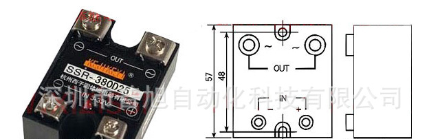 供应SSR-380D25单相交流固体继电器/固态继电器 KEJIKEYI西子