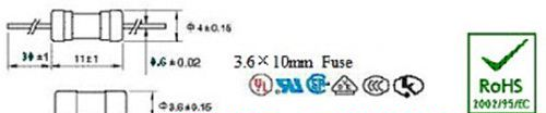 保险丝3.6*10 全系列陶瓷保险管 2.5A/3A/3.15A/4A/5A/6.3A