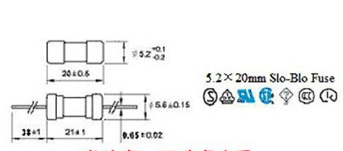 保险丝5*20 全系列玻璃保险管 0.5A/1A/2A/2.5A/3A