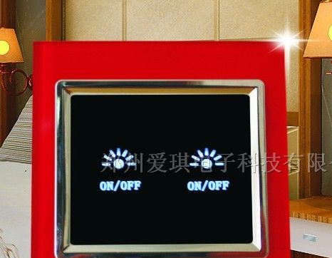 供应二路智能墙壁开关--爱琪触摸遥控开关