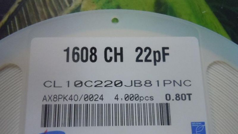 供应三星电容 CL10C220JB81PNC 0603 22PF J 50V