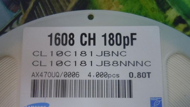 供应三星电容 CL10C181JB8NNNC 0603 180PF J 50V