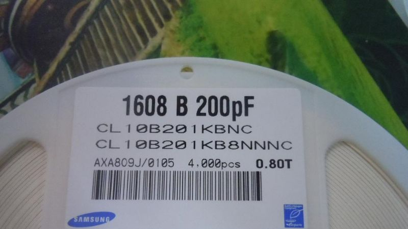 供应三星电容CL10B201KB8NNNC 0603 200PF 50V K