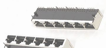 供应RJ45 1X6带滤波器