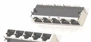 供应RJ45 1X5带滤波器