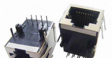 供应RJ45 1-1百兆变压器 无灯 带弹片