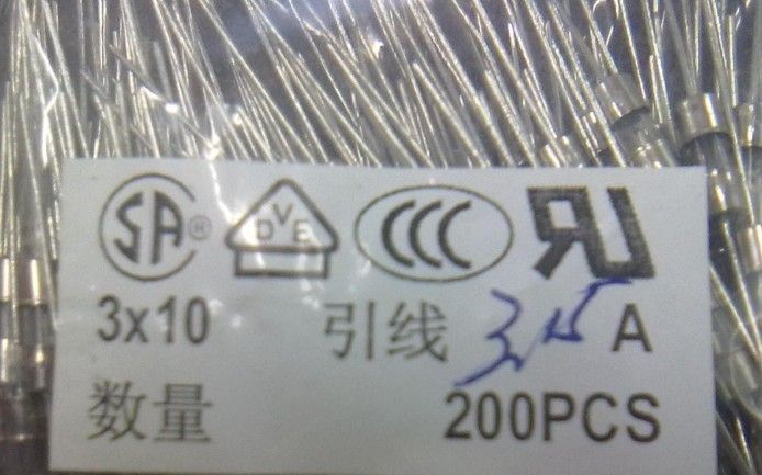 供应一系列保险管3*10 250V 3.15A 0.25A 0.5A 1.5A 1A
