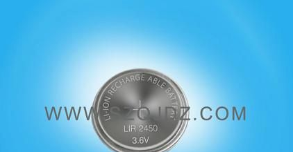 供应3.6V可充LIR2450纽扣电池