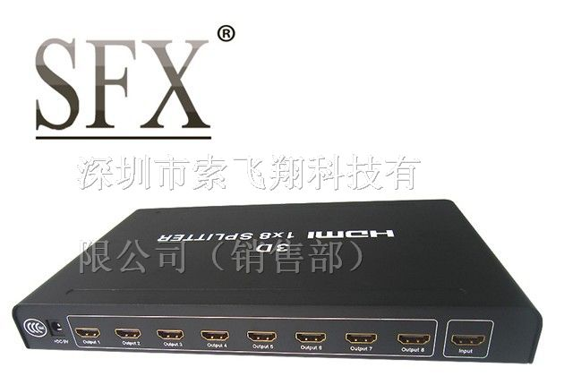 供应HDMI分配器1X8. HDMI分配器一托八