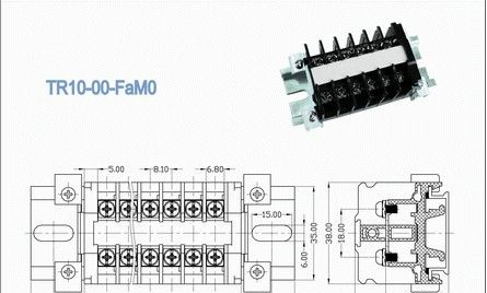 供应欧陆接线端子板 欧陆TR10-00-FaM0导轨式接线端子