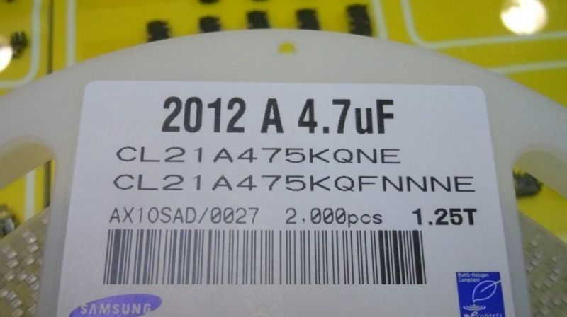 供应三星电容 CL21A475KQFNNNE 0805 4.7UF K 6.3V