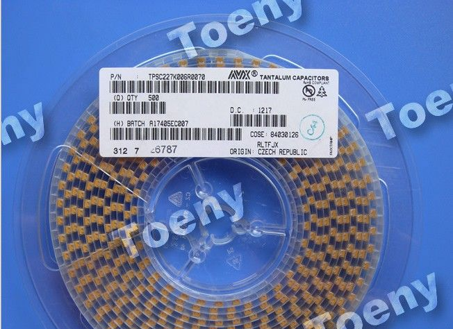 供应AVX贴片钽电容代理 代理AVX贴片钽电容TAJB107M006RNJ(100UF/6.3V B型)