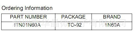 供应场效应管IPS1N60/IPS1N60