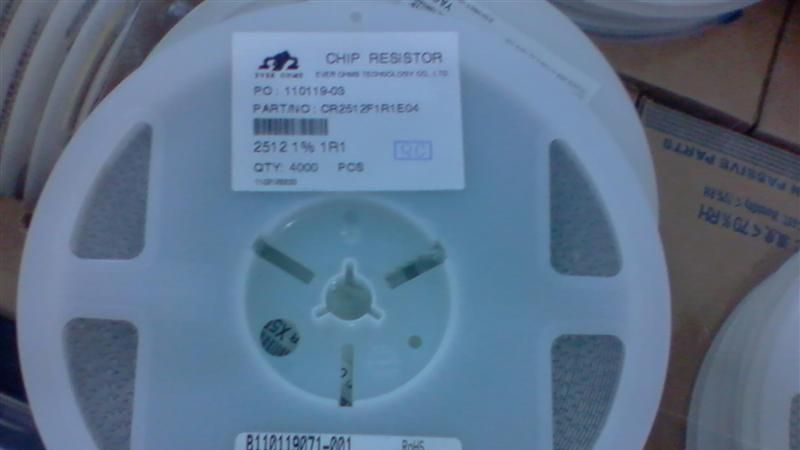 现货供应贴片电阻2512 F 1R1/CR2512F1R1E04 天二台产