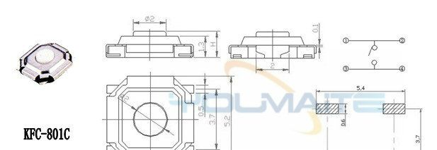 供应胶头轻触开关|耐高温轻触开关|4×4贴片轻触开关|环保轻触开关