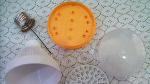 LED节能灯DIY 50/60/80LED节能灯磨砂平罩塑壳套件