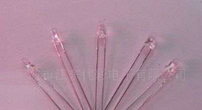 3mm白发红长脚高亮led指示灯发光二极管 日光灯