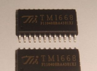 厂价直销TM1668系列驱动IC，SOP-24稳压IC