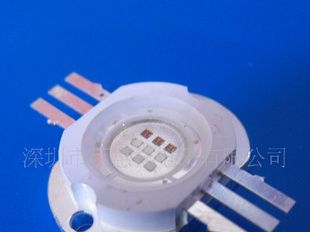 9W大功率LED七彩RGB不共阳不共阳/集成LED光源/全彩LED灯珠