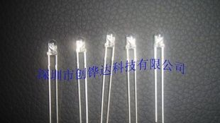 发光二极管LED3mm白发透明白灯偏蓝