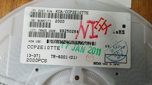 有货！！供应日本KOA品牌保险丝，CCP2E10TTE，1210封装