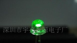 F5钢盔绿色LED发光二极管